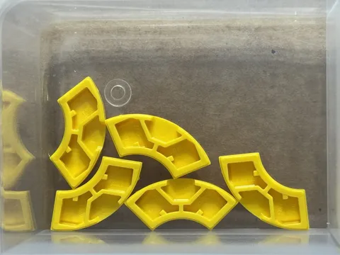 LEGO Parts - Yellow Tile, Round Corner 2 x 2 Macaroni - No 27925 - QTY 5