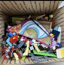 LEGO Bulk Lot Mixed Loose Bricks & Pieces Parts Multicolor Box 25 Pounds