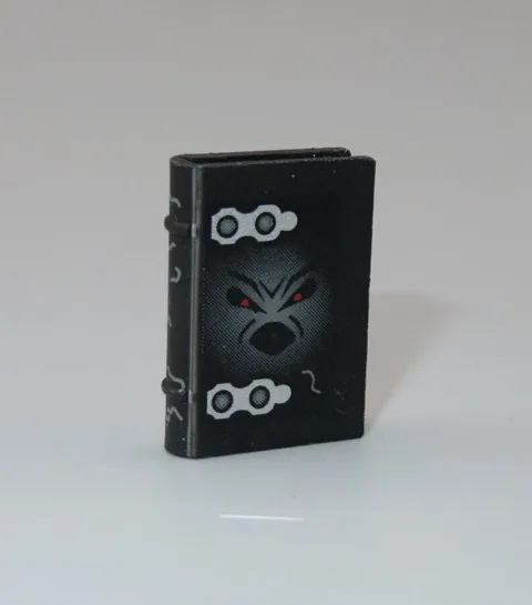 LEGO 2X3 Ghost face black book minifigure Harry Potter 4709 Hogwarts Halloween