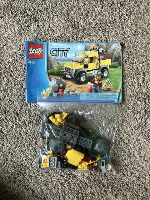 LEGO CITY: Mining 4x4 (4200) 100% Complete Set With Manual Missing Stickers