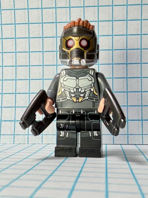 LEGO STAR-LORD MINIFIG 👀 Marvel Guardians Galaxy SH123 76021 NM