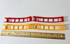 LEGO Roller Coaster Track Ramp Lot Bright Light Orange & Red