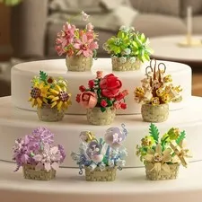 LEGO Icons Orchid Artificial Plant, Building Set with Flowers, Home Decor Gift