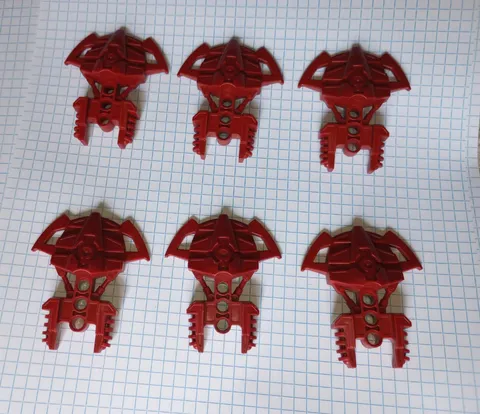 6 Lego 58230 Dark Red Bionicle Foot Feet Barraki Kalmah style WYSIWYG 6
