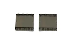 2 Lego® TRAIN Railway 9V RC Window for Waggon Carriage 4x3 DARK TALL
