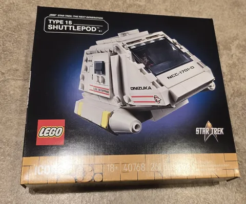 LEGO Icons Star Trek Type-15 Shuttlepod GWP - 40768 - Sealed!