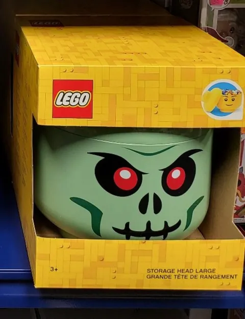 LEGO Green Zombie Storage Head Halloween