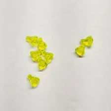Lego Lot Of Eight Yellow Crystals, Jem, Diamonds. Used. Great Shape.