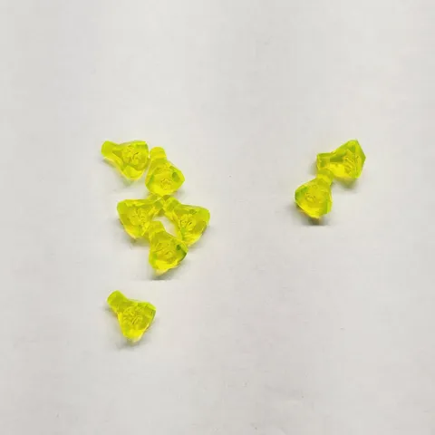 Lego Lot Of Eight Yellow Crystals, Jem, Diamonds. Used. Great Shape.