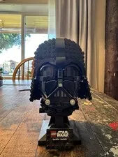 LEGO Star Wars Darth Vader Helmet 75304 Complete Display Set
