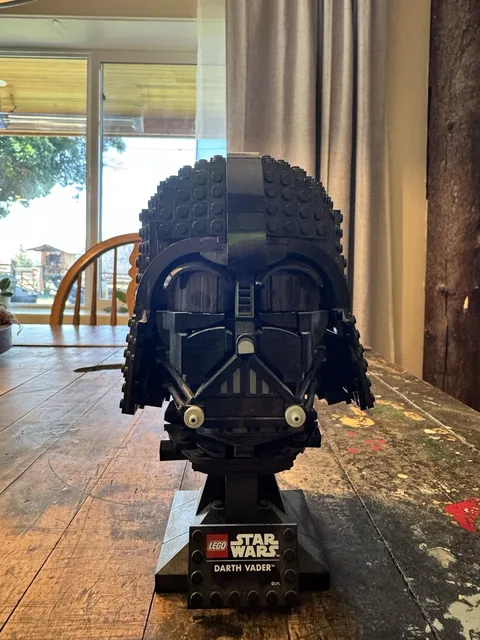 LEGO Star Wars Darth Vader Helmet 75304 Complete Display Set
