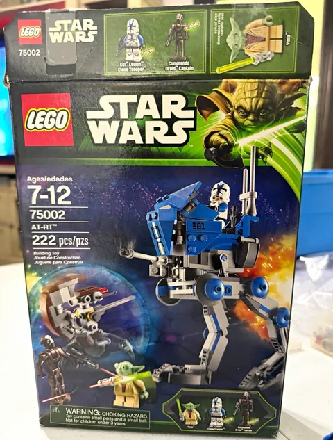 LEGO Star Wars Clone Wars AT-RT 75002 222pcs Complete Set Box Yoda