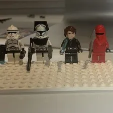 LEGO Star Wars Minifigure Lot of 4 2XClone Troopers,Anakin Skywalker, sith guard