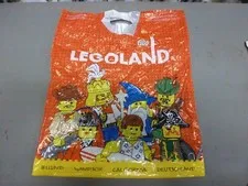 16x18" LEGO Legoland VTG shopping bag large plastic minifig illustration handles