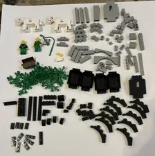 Lego 6071 Forestmen's Crossing VTG Castle Incomplete Set + 2 Partial Minifigs