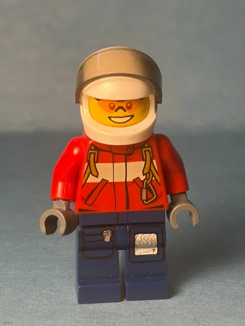 LEGO City Fire Minifig cty0278 - Male Pilot - Scratches/No Cracks