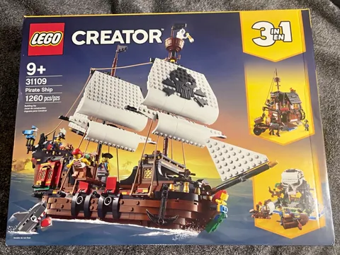 LEGO Creator Pirate Ship 31109 3-in-1 Complete Box Set 1260 Pieces 9+