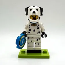 LEGO Minifigures Dalmatian Costume Guy with Blue Disc Series 28 col28-7