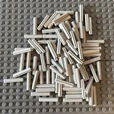 Lego Lot Light Bluish Gray 4519 Technic Axle 3 (lot of 96)