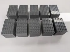 Lego x100 New Dark Bluish Gray Plate 6 x 10 Stud Building Blocks # 3033
