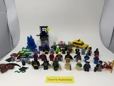 LEGO Super Heroes Marvel DC Minifigures Lot (20+) Some Incomplete + Builds
