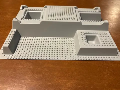 Lego Vintage Baseplate Raised 32 x 48 x 6, Gray, 51542 Hospital/Police Station