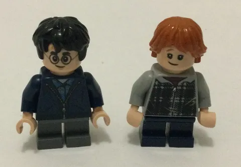 Lego Mini Figures Ron Weasley And Harry Potter