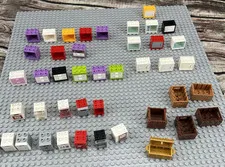LEGO Set of 43 Containers Cabinets, Crates, Chests, Boxes 2x2x2 and 2×2×3