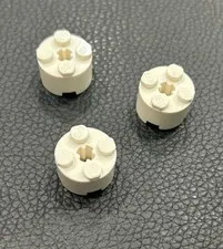 LEGO 3941 Brick Round 2 x 2 Axle Hole Lot 3 White Replacement