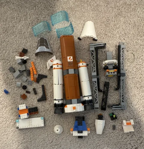 LEGO Deep Space Rocket and Launch control 60228 INCOMPLETE USED no box