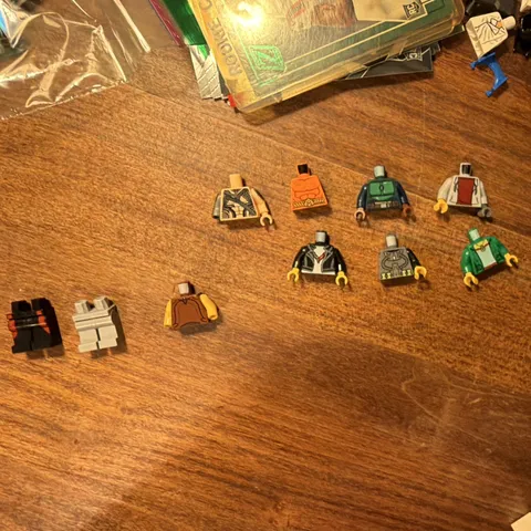 LEGO Minifigure Parts Lot - Plastic Torsos w/ Arms/Hands and Legs Parts