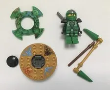 LEGO Ninjago Lloyd ZX Minifigure Weapons & Spinner from set 9574