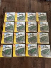 Lego 4109 Curved Road Plates 14x Plus 2x 4110 Straight Road New Sealed Total 16