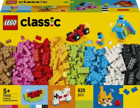 LEGO Classic Creative Colorful Bricks 11045 Building Toy Set 820-Pieces New Gift