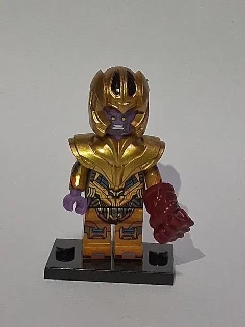 Thanos Golden Color Armor  Custom Lego Marvel Avengers Endgame With Powe Hand