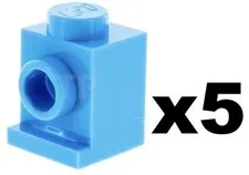 Lego Part 4070 BRICK Headlight Medium Blue Modified 1 x 1 Stud Qty 5 BL01