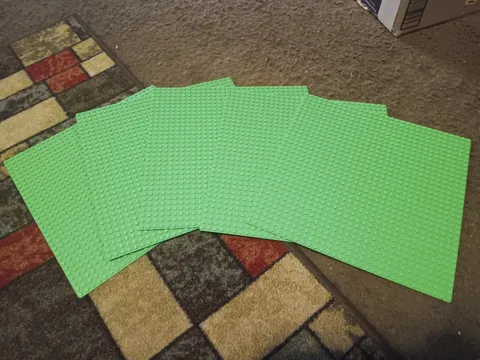 lego green base plate 32x32 Lot Of 5