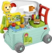 Fisher-Price Baby Learning Toy Laugh & Learn 3-in-1 On-the-Go Camper Walker &