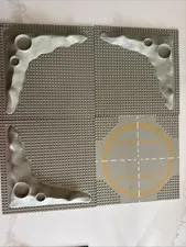 1979 LEGO BASEPLATES (1) LUNAR LANDING PLATES & (3)  MOON  CRATER PLATES