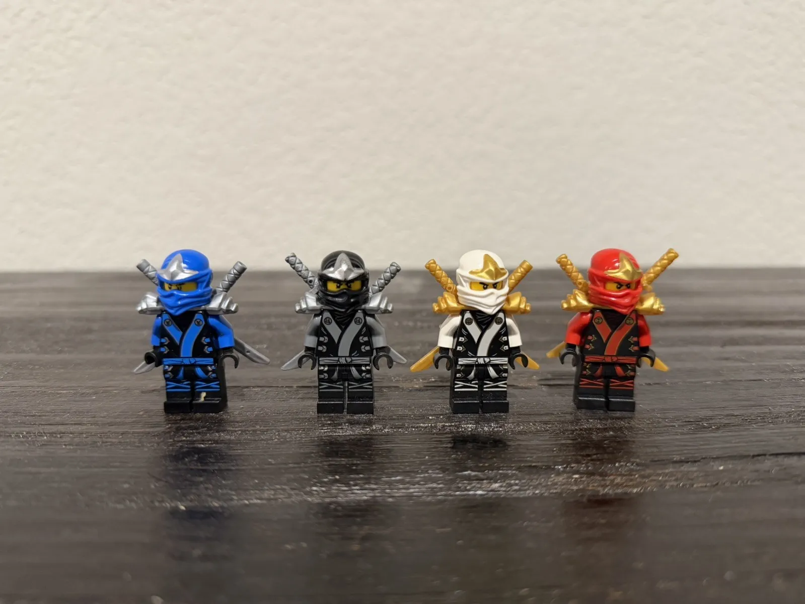 LEGO NINJAGO Final Battle  Ninja Mini Figure Lot - Jay, Cole, Zane, Kai