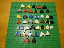 Lego Minifigure Torso Lot City Classic Plain Farmer Girl Boy Town People