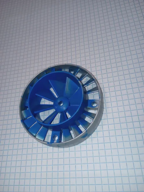 1 Marbled Blue and Pearl Gray Engine Aircraft Turbine 10 by 10 Exo-Force WYSIWYG