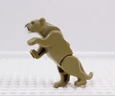 LEGO Large Mountain Lion Figure bb0787c01pb04 Beige Cougar Animal 60174