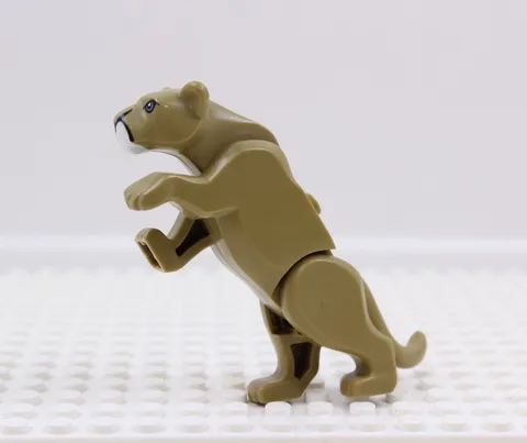 LEGO Large Mountain Lion Figure bb0787c01pb04 Beige Cougar Animal 60174