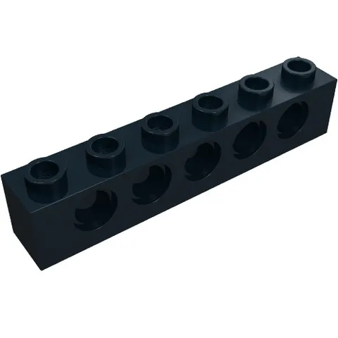 LEGO Part 3894 - Technic Brick 1 x 6 [5 Pin Holes] - Pick Your Color