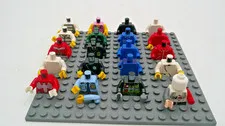 LEGO Lot of 19 Minifigure Minifig Torsos *Some Missing Hands, Two Arms Off*
