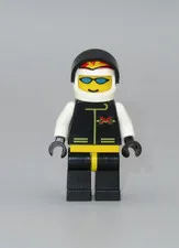 LEGO Extreme Team race car driver minifigure white 6568 6584 6582