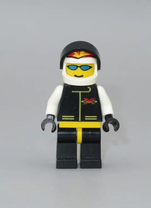 LEGO Extreme Team race car driver minifigure white 6568 6584 6582