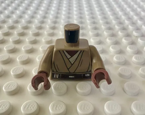LEGO Torso SW Layered Shirt, Dark Brown Belt Pattern (Mace Windu) 973pb2961c01