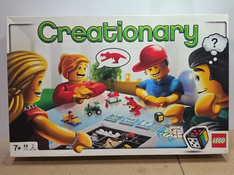 LEGO 3844 Creationary Board Game Complete Set Manual Dice Family Party Game 2010